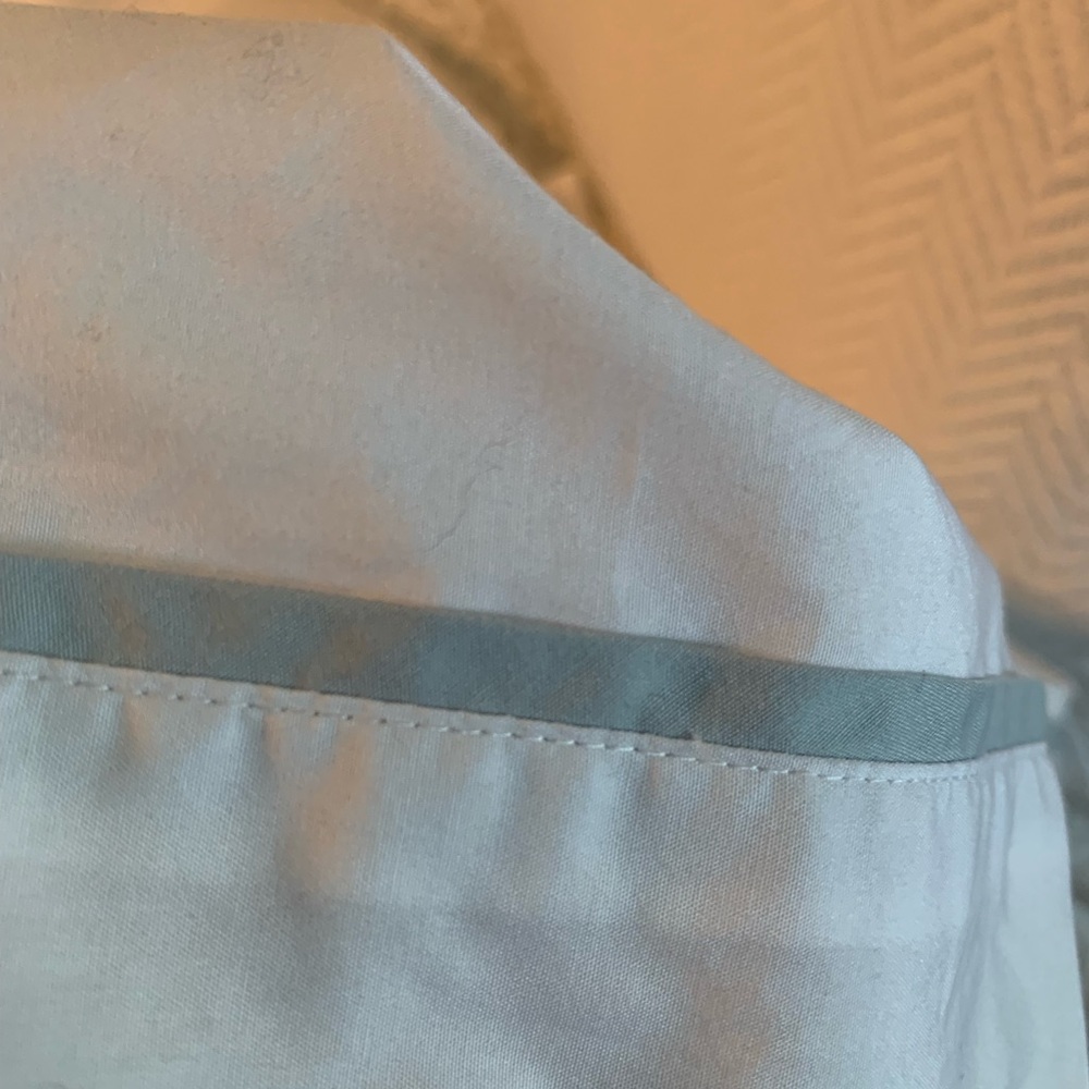 Ralph Lauren White with Blue border Duvet Cover